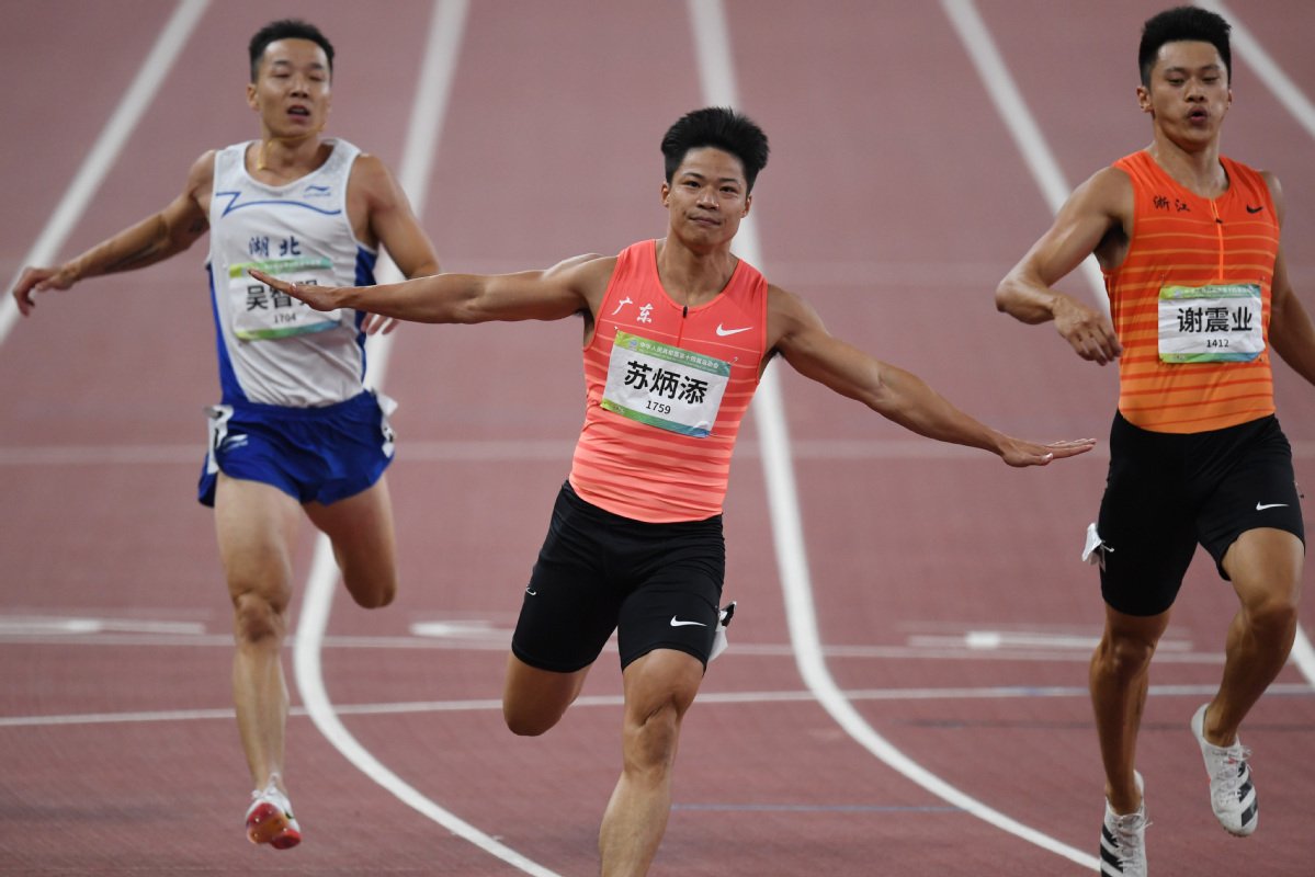 Người chạy nhanh nhất châu Á phá kỷ lục 100m đại hội thể thao Trung Quốc
