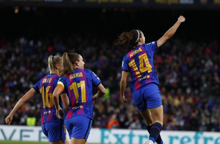 Barca đạt thành tích ngoạn mục vào bán kết Champions League nữ