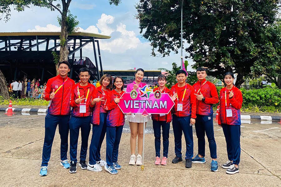 Việt Nam có HCV điền kinh đầu tiên tại Đại hội Thể thao Sinh viên Đông Nam Á 2022
