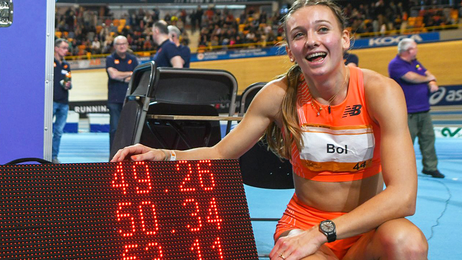 Sao điền kinh Hà Lan Femke Bol phá kỷ lục thế giới chạy 400m trong nhà tồn tại 41 năm