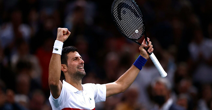 Kết quả tennis mới nhất 6/11: Djokovic tiến gần hơn tới số 1 thế giới cuối năm 2021