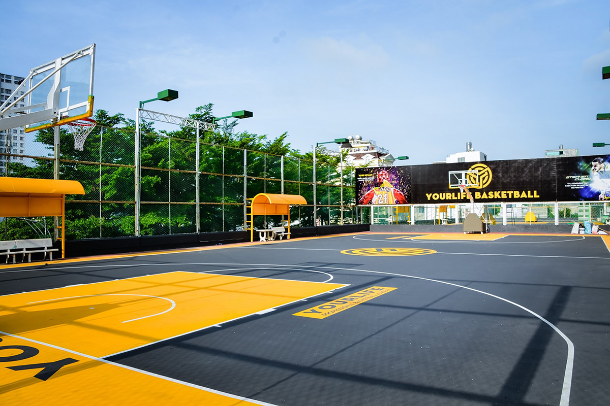 Ngắm nhìn cặp sân bóng rổ trên cao cực đỉnh tại Tp.Hồ Chí Minh