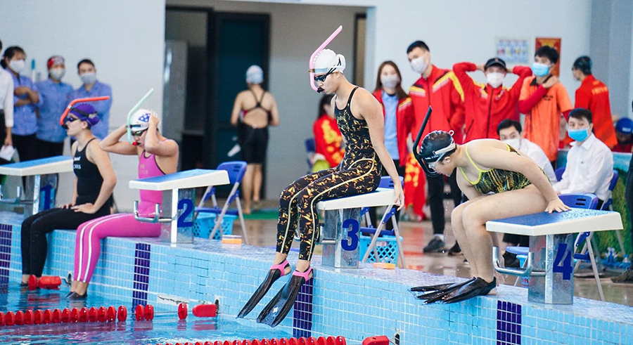 Hải Phòng, Đà Nẵng xếp nhất toàn đoàn Giải bơi lặn VĐV xuất sắc Quốc gia 2021