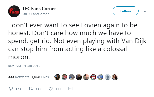 Lovren trở thành “vật tế thần” cho thất bại của Liverpool trước Man City