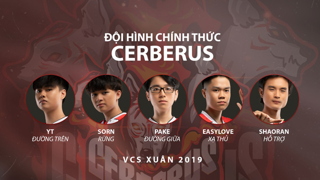 Danh sách đội hình chính thức các đội tham gia VCS mùa Xuân 2019