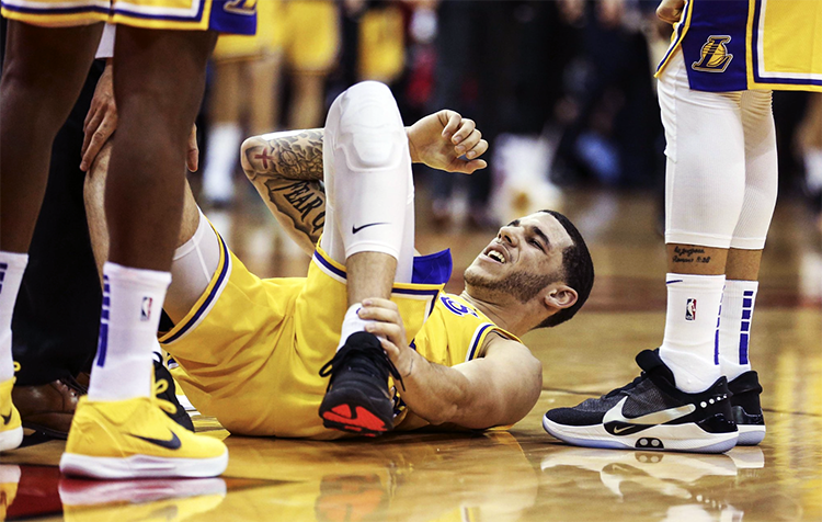 Chấn thương của Lonzo Ball có thể gây hại đến hy vọng Playoffs Los Angeles Lakers nhiều hơn mọi người tưởng tượng