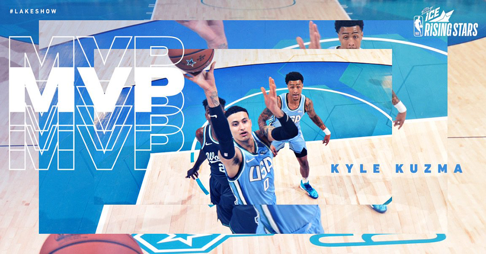 Phá tan kỷ lục của Kobe Bryant, Kyle Kuzma ẵm danh hiệu MVP và đưa đội Mỹ đến chiến thắng tại Rising Star Challenge