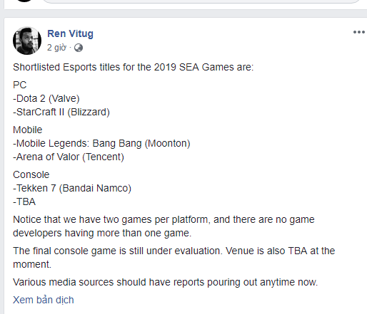 Malaysia đón đầu SEA Games 30 với bộ môn Esports dành cho các “thánh bàn phím”