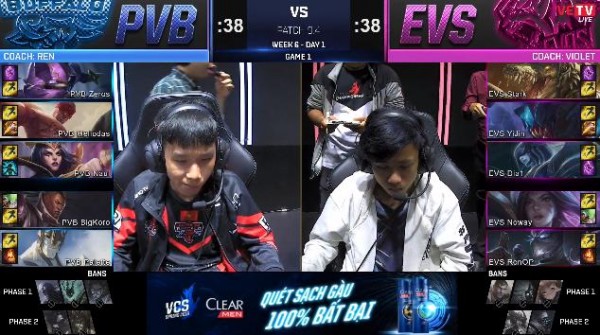 PVB vs EVS: PVB hủy diệt EVOS với chiến thắng 2-0
