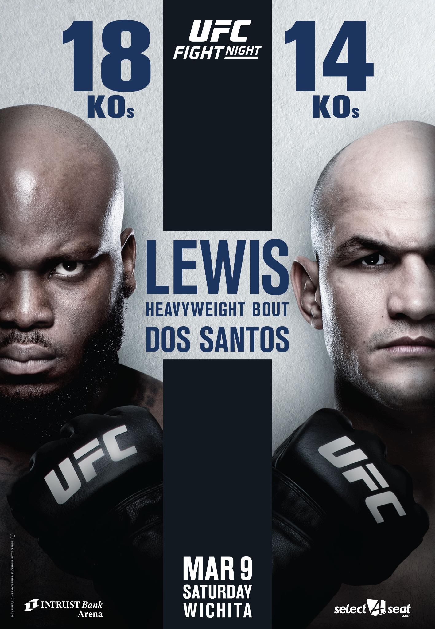 TRỰC TIẾP UFC Fight Night 146: Derrick Lewis vs. Junior dos Santos