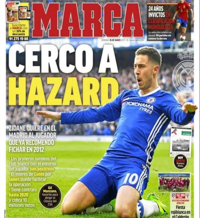 Báo Tây Ban Nha xác nhận thời điểm Hazard chốt thỏa thuận với Real Madrid