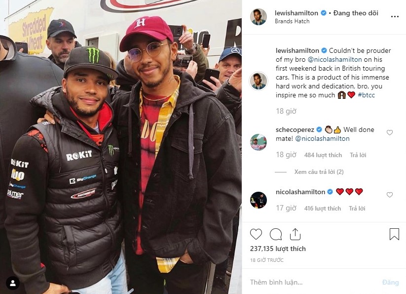 Em trai của Lewis Hamilton trở thành tay đua chuyên nghiệp mặc dù đang sống cùng căn bệnh bại não