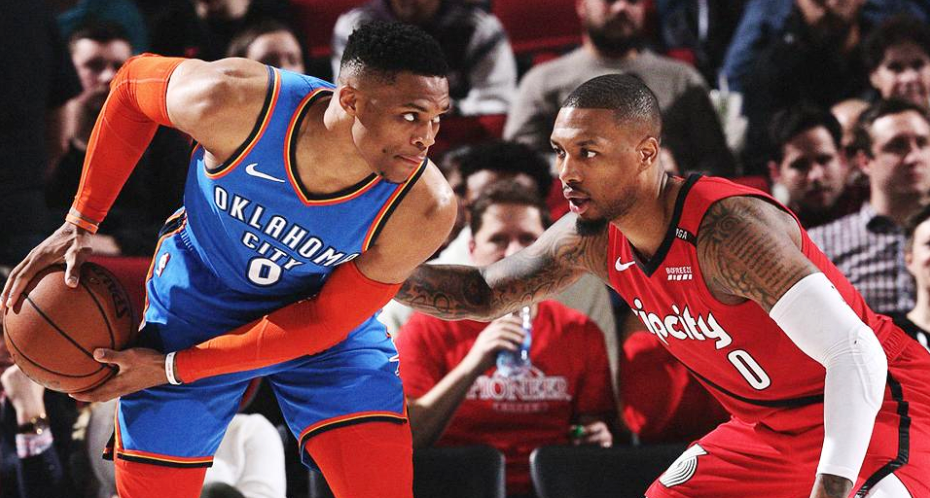 Đại chiến siêu hậu vệ NBA kết thúc bằng màn trở lại đáng sợ của Russell Westbrook và Oklahoma City Thunder