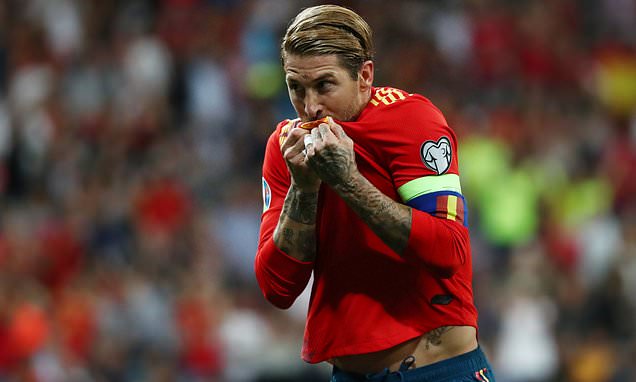 Ramos cán mốc ghi bàn mới khi Tây Ban Nha hạ gục Thụy Điển ở vòng loại Euro 2020