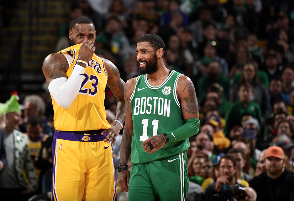 Sau Anthony Davis, Los Angeles Lakers gia nhập cuộc đua đưa Kyrie Irving về tái ngộ với LeBron James