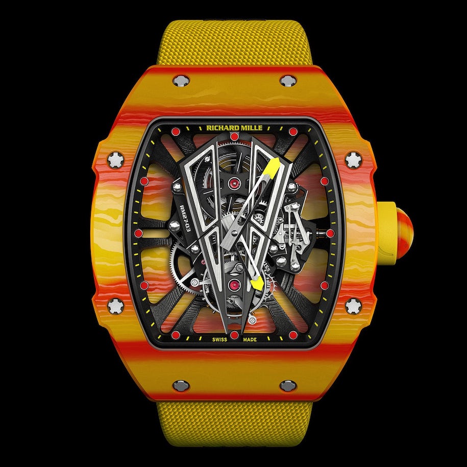 Chiếc đồng hồ RM 27-03 siêu hiếm của Rafael Nadal tại Wimbledon 2019