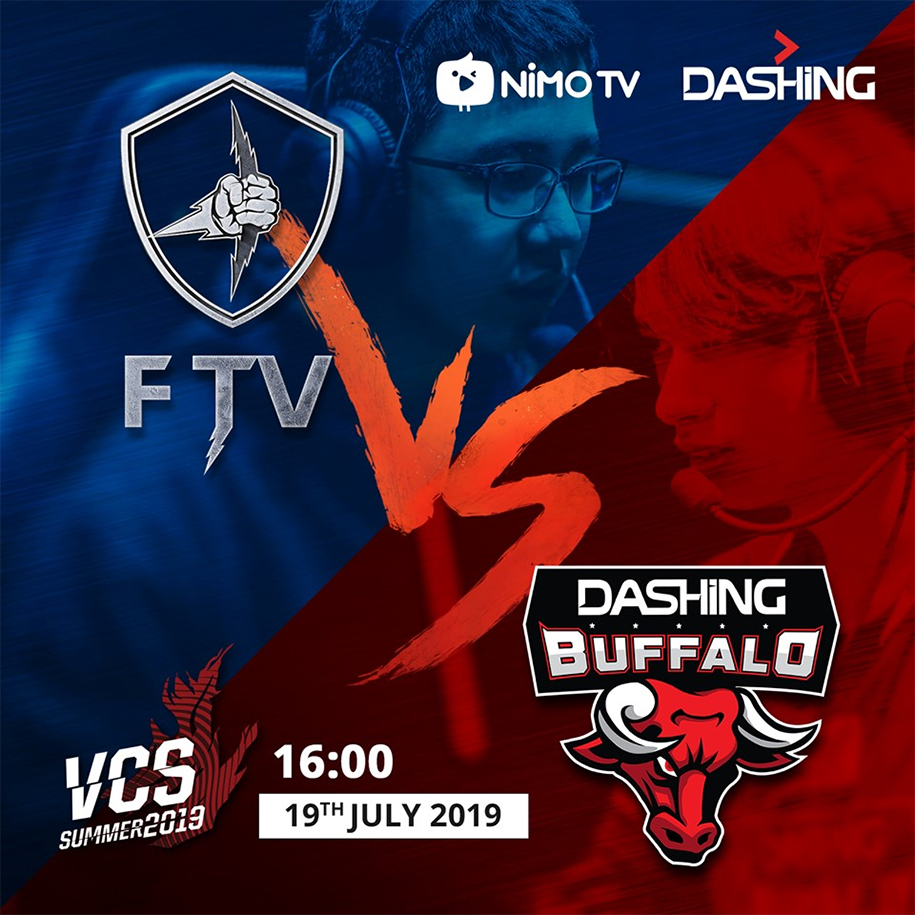 VCS mùa hè 2019 vòng 7: FTV vs DBL - 16h00 ngày 19/07