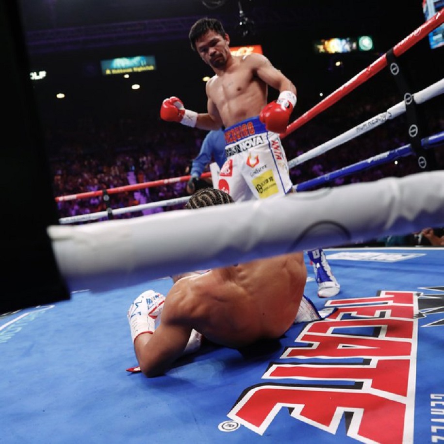 Chùm ảnh: Những khoảnh khắc đáng nhớ trong trận Manny Pacquiao vs Keith Thurman