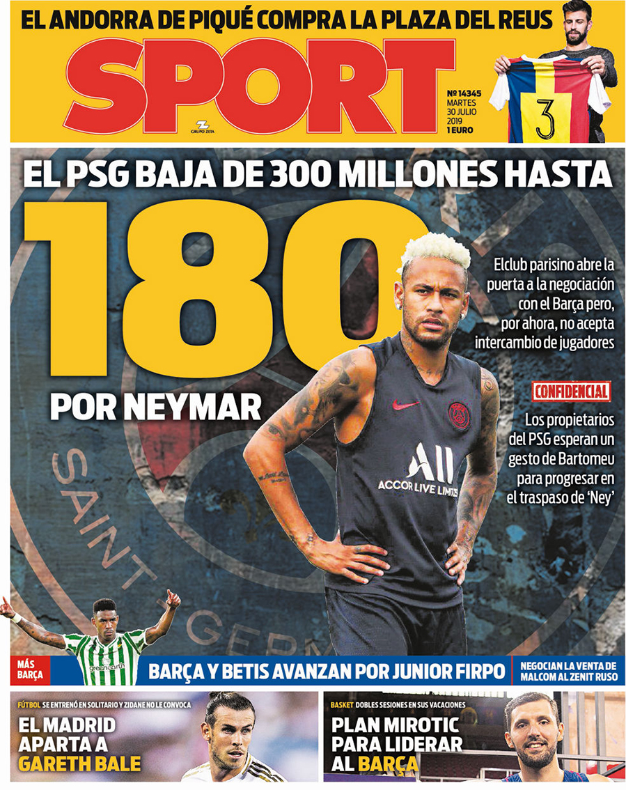 Chuyển nhượng Barca 30/7: PSG giảm giá bán Neymar