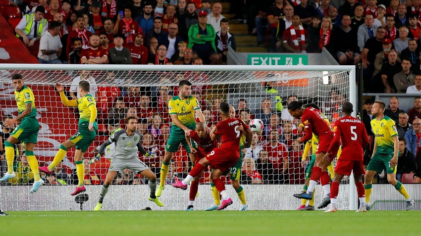 Bảng xếp hạng Ngoại hạng Anh vòng 1: Liverpool khởi đầu thuận lợi