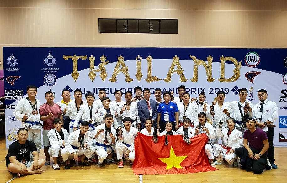 Ju-Jitsu Việt Nam thắng đậm tại Giải Grand Prix Thái Lan Mở rộng 2019