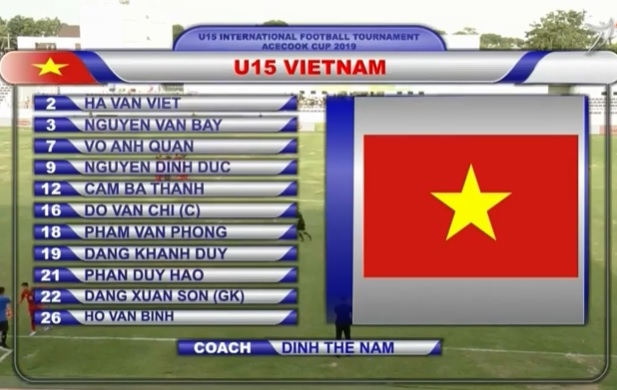 Kết quả U15 Việt Nam vs U15 Myanmar (2-1): Ngược dòng ngoạn mục