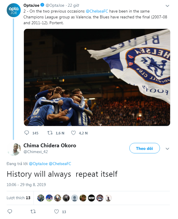 CĐV Chelsea phấn khích trước điềm báo đội nhà vào chung kết Cúp C1