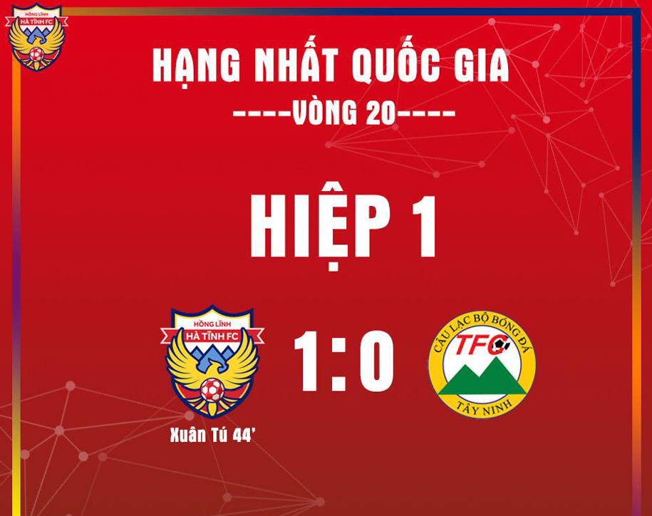Kết quả Hồng Lĩnh Hà Tĩnh vs Tây Ninh (FT: 1-0): Siêu phẩm của Xuân Tú đưa Hà Tĩnh thăng hạng