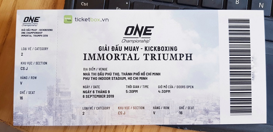 Lộ diện chân dung cặp vé hàng triệu đồng của sự kiện ONE: Immortal Triumph