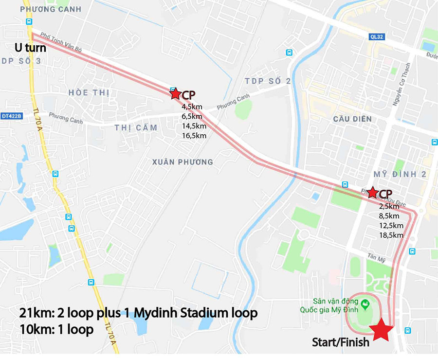 Rộn ràng giải chạy bán marathon ngay trong đêm Trung thu ở Hà Nội