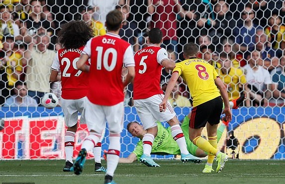 Kết quả Watford vs Arsenal (2-2): Pháo thủ may mắn có 1 điểm