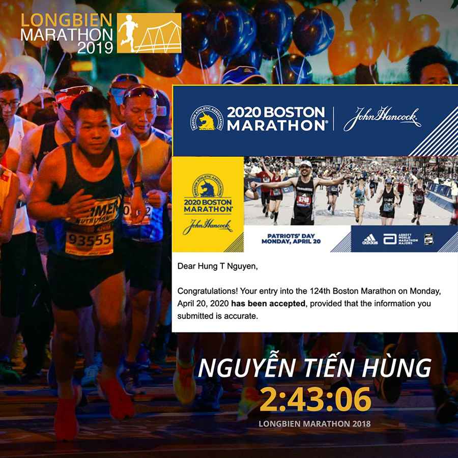 ĐKVĐ Vietnam Mountain Marathon 2018 Nguyễn Tiến Hùng giành vé dự Boston Marathon 2020