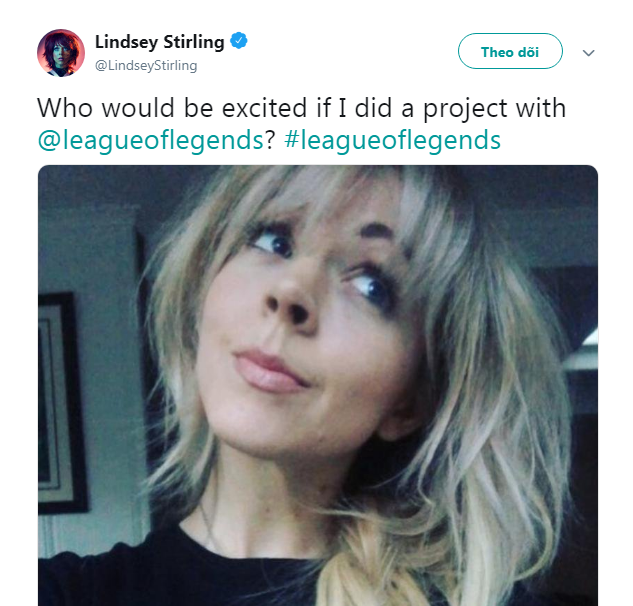Ca khúc chủ đề của CKTG 2019 sẽ được thực hiện bởi Lindsey Stirling?