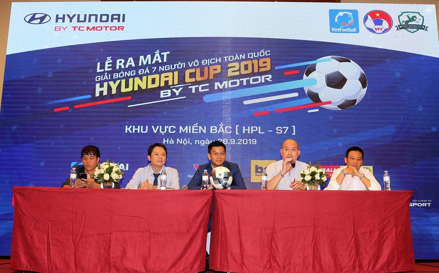 Ra mắt Giải bóng đá 7 người vô địch toàn quốc Hyundai Cup 2019 by TC Motor