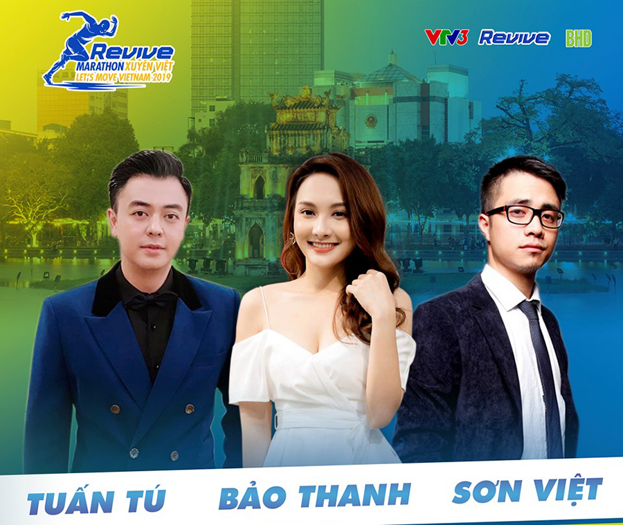 Hàng loạt “celeb” tham gia chạy tại Revive Marathon Xuyên Việt 2019 ở Hà Nội