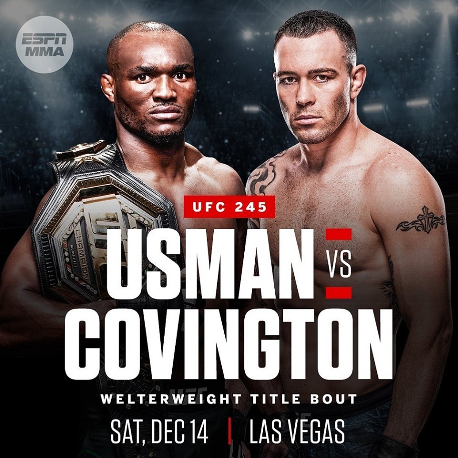 Kamaru Usman sẽ thượng đài với Colby Covington tại UFC 245
