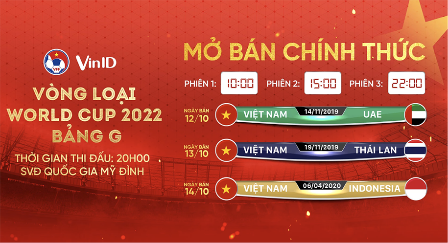 Mua vé bóng đá online trận Việt Nam vs UAE ở đâu?