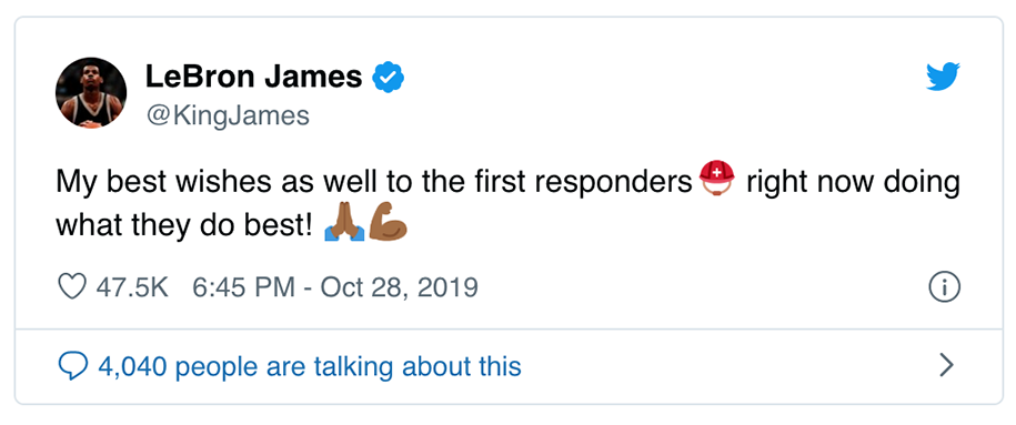 Gia đình LeBron James phải di tản ngay trong đêm vì cháy rừng tại California