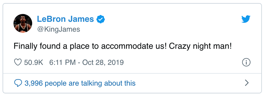 LeBron James's family had to evacuate overnight because of the California wildfires