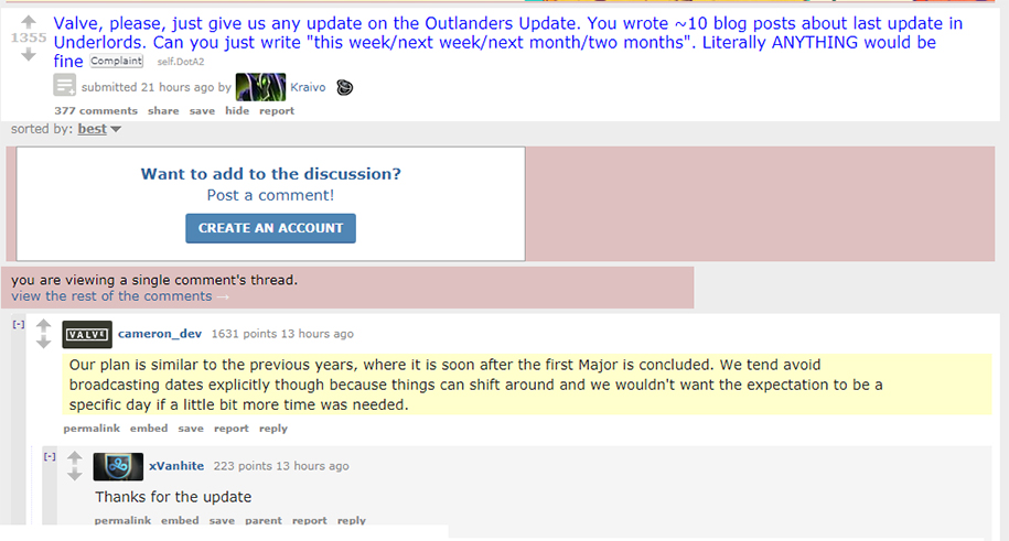 Dota 2 The Outlanders sẽ được update vào cuối tháng 11