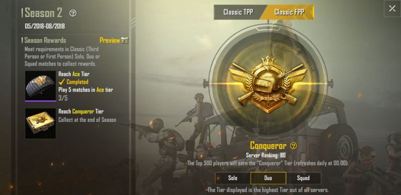 Bao nhiêu điểm lên rank Chí Tôn PUBG Mobile?