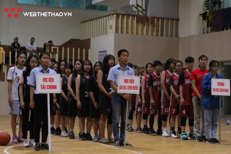 Khai mạc Giải bóng rổ nam cán bộ và nữ sinh viên Hà Nội 2019