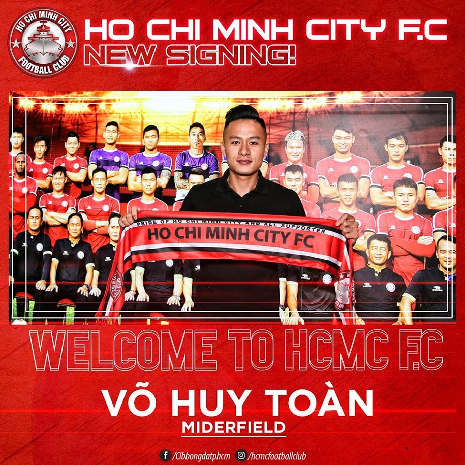 Võ Huy Toàn chính thức ký hợp đồng với CLB TP. HCM