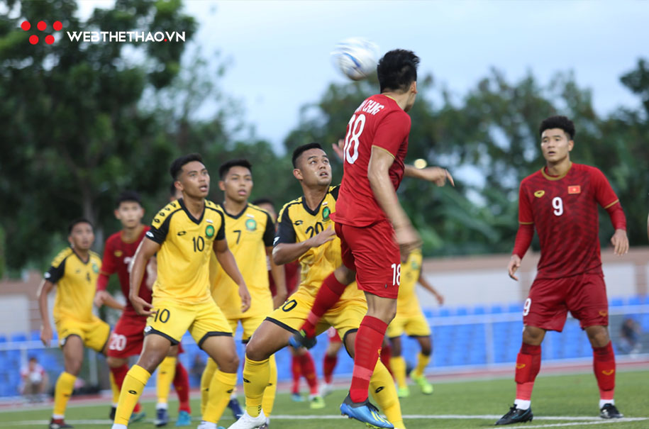Hà Đức Chinh khiêm tốn sau cú hat-trick vào lưới U22 Brunei