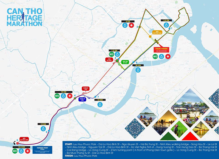 Cần Thơ Heritage Marathon 2019 sẵn sàng đưa VĐV về với sông nước miền Tây