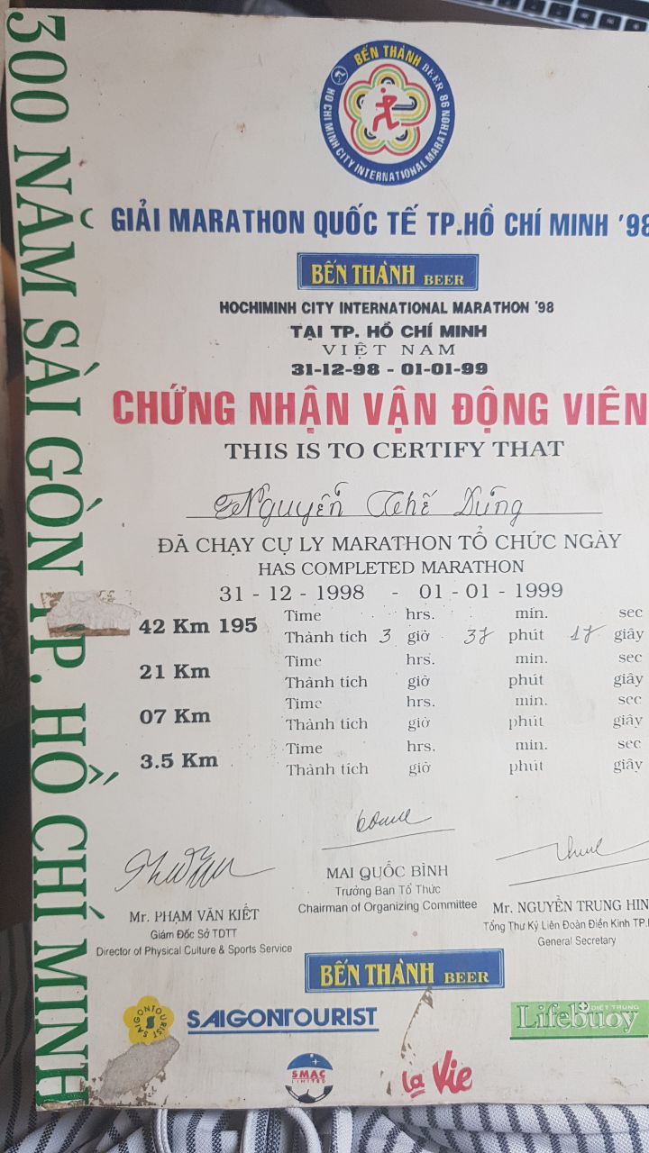 VĐV U70 từng chạy marathon 1992 quay trở lại đường đua HCMC Marathon 2019