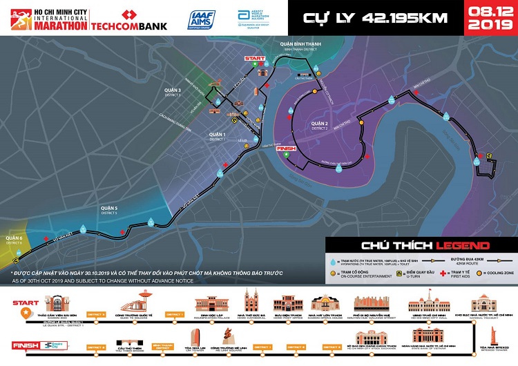 Chạy Techcombank Ho Chi Minh City International Marathon 2019: Nên book phòng ở đâu?