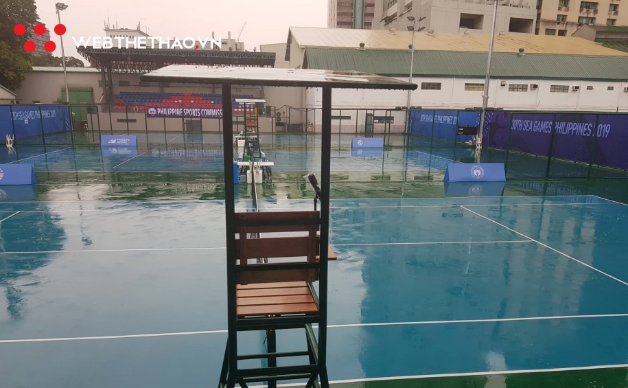 Tận mắt nhìn bão Kammuri khiến Bóng đá, Quần vợt SEA Games 30 bị đảo lộn
