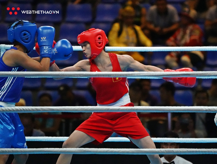Nguyễn Thị Tâm và Nguyễn Văn Đương chiến thắng cực bốc trong ngày ĐT Boxing ra quân ở SEA Games 30