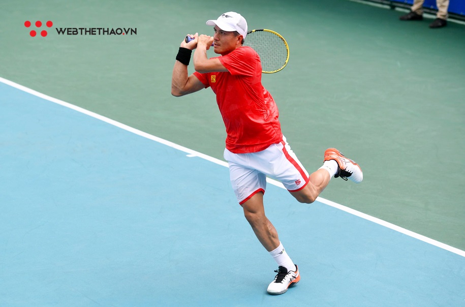 Chùm ảnh Daniel Nguyễn và Lý Hoàng Nam viết nên lịch sử khi lọt vào CK đơn nam tennis SEA Games 30